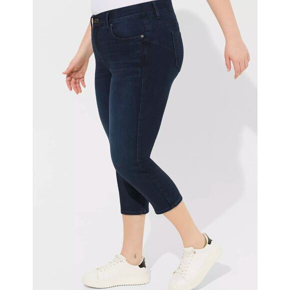 Torrid Crop Bombshell Skinny Premium Stretch High-Rise Jean Size 20 NWT - Picture 4 of 16